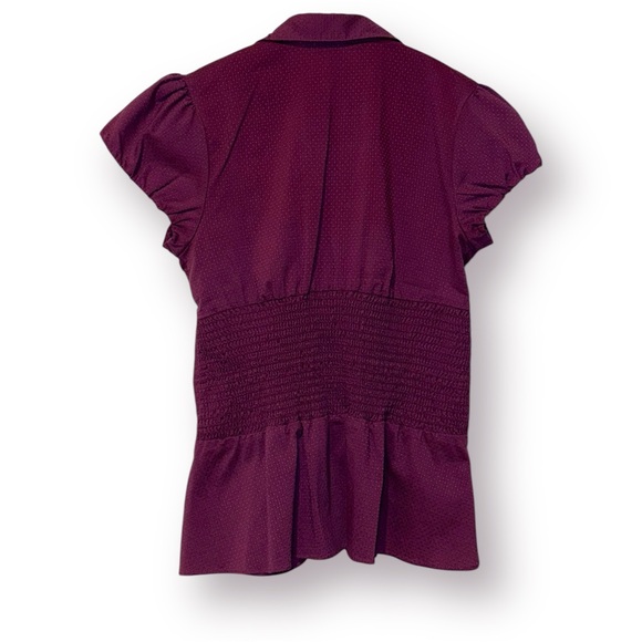 🛍️SALE🛍️ bebe Deep V Neck Corset Top with Puff Short Sleeve - Picture 6 of 8